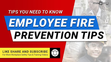 Fire Prevention Tips and Training for Employees from SafetyVideos.com