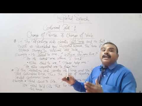 English Grammar/Reported Speech: Part-1 By Mr. Prem Sir