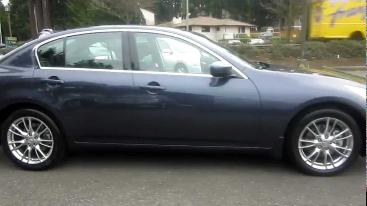 2010 Infiniti G37X, Blue Slate Stock 5150 Walk around YouTube