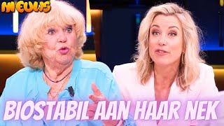 Tineke de Nooij verschijnt aan Op1-tafel met BioStabil om haar nek