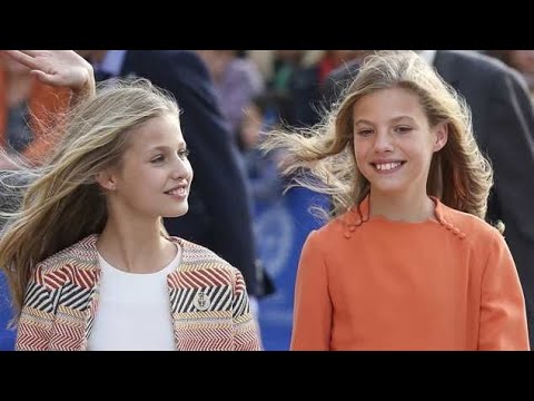 Princess Leonor and infanta sofia  sweet moments.