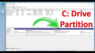 How to create Partition on Windows 11 | C Drive Partition in HP laptop | Partition Hard Drives