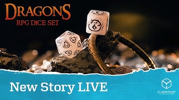 New Story LIVE: Dragons Dice Set: Quartz