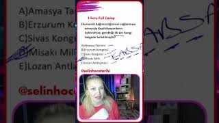 1 Soru - Full Cevap #tarihdersi #tyttarih #tarih #ayttarih #ayt #kpsstarih #tarihöabt #sosyalmedya