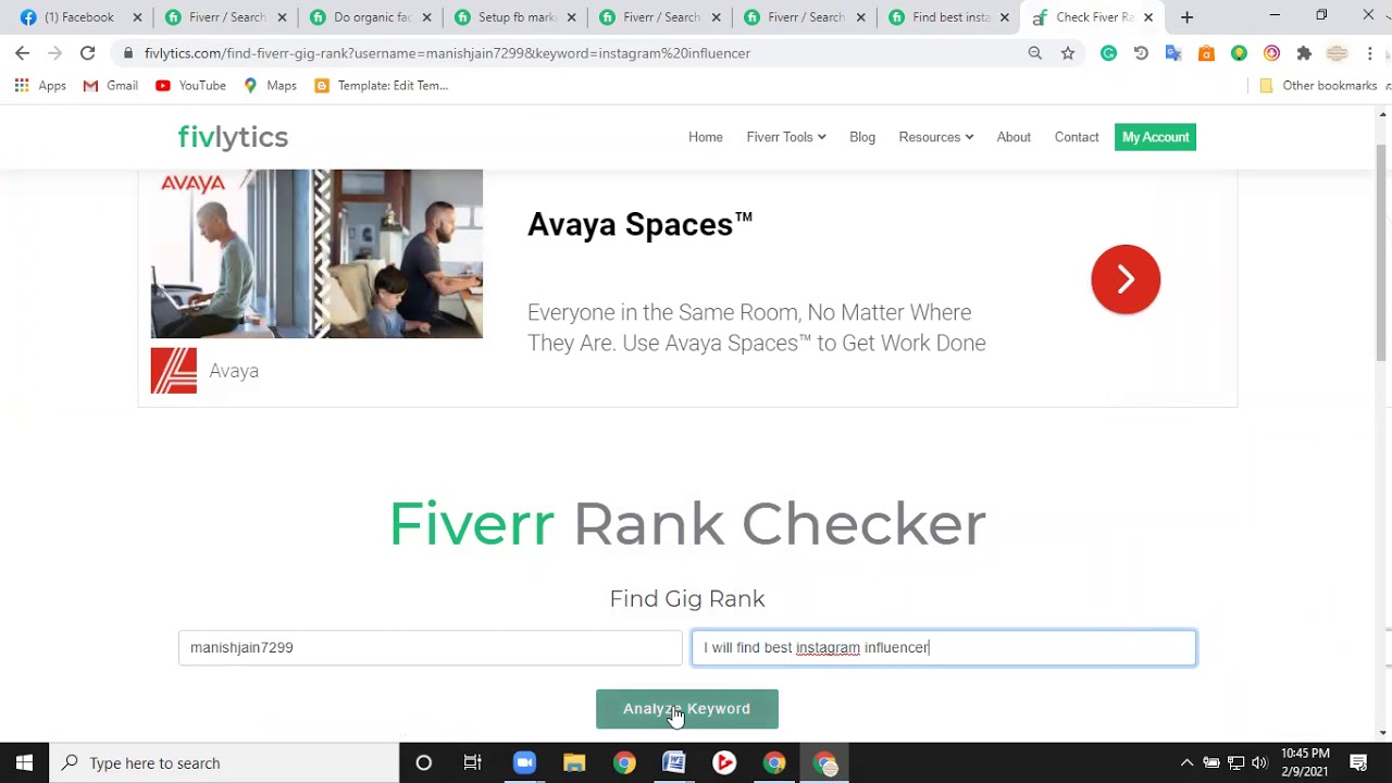 fiverr rank checker