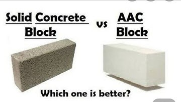 Difference between Solid Concrete Blocks & AAC Block ||