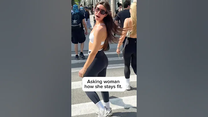 Asking woman how she stays fit. #workout #interview #yoga #fitness