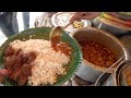 Amazing Indian Lady Selling Best Cheapest Veg & Non Veg Meals | Chicken Rice / Fish Rice / Boti Rice