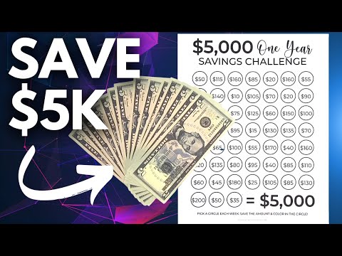 Save $5,000 In One Year Savings Challenge For 2023 (HOW TO SAVE $5K IN A YEAR)