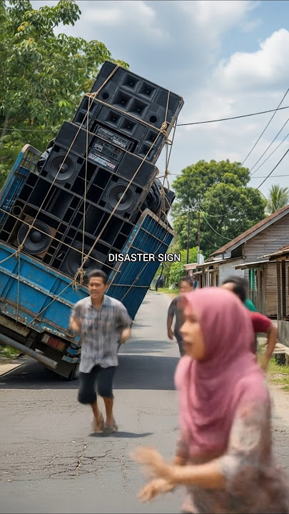 Detik Mengagetkan! Sound Horeg Jatuh! #soundhoreg #trending #viral #feed