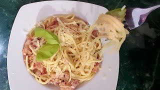 Authentic Italian  Spaghetti Carbonara