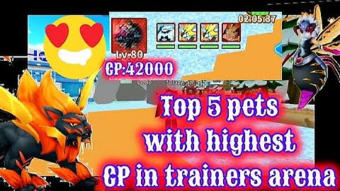 Highest CP pets in trainers arena blockman go !
