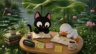 💧 Rain Drops  Hot Coffee  Open Notes  ☕ Stay Focused  │ Lofi Study Session · Deep Focus & Pond Reset