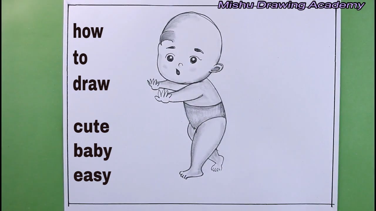 How TO Draw Cute Baby Easy/Cute Baby Drawing With Pencil - YouTube