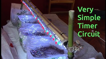 Very simple grow lights timer circuit