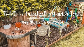 Toddler / Preschooler Garden Play Spaces Tour  2024