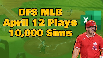 MLB DFS Top Plays from 10,000 Simulations - Top List by Position