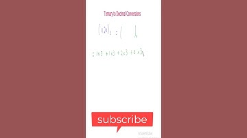 Ternary to Decimal Conversions Made Easy | #digitallogic #computerdesign #decimaltobinary  #addition