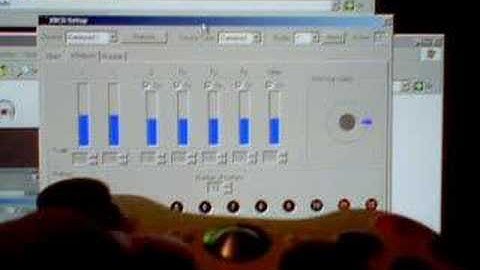 XBOX 360 gamepad + XBCD Drivers Demonstration