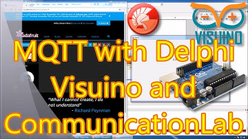Video Tutorial: Adafruit.IO MQTT with Delphi Visuino and CommunicationLab