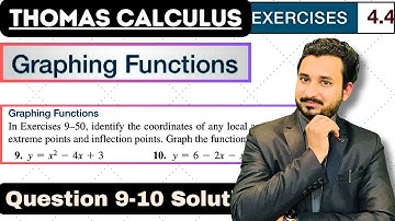 Thomas Calculus Exercise 4.4 Question 9 to 10 solution| Graphing Functions by MSN Mathematician|