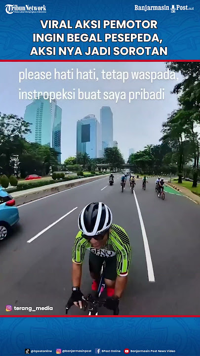 Viral Aksi Pemotor yang Ingin Begal Pesepeda, Ulahnya Kini Jadi Sorotan