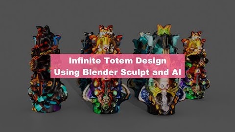 BSLIVE Infinite Tribal Totem Design Using Blender and AI