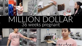 How I Run My MILLION Dollar Business at 36 Weeks Pregnant In Our New Warehouse!