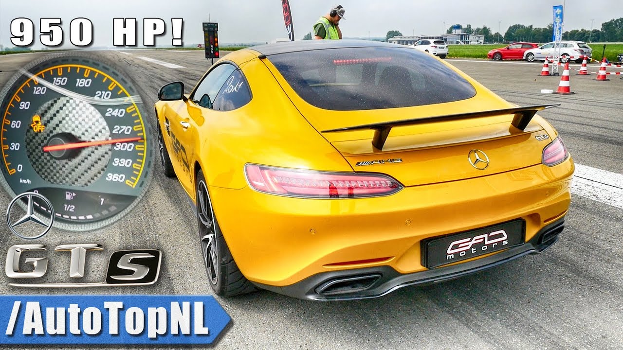 amg gt 2018 acceleration 950HP Mercedes AMG GT S GAD Motors | 0-286km/h ACCELERATION SOUND & ONBOARD by AutoTopNL
