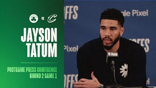 Jayson Tatum Postgame Press Conference | Round 2 Game 1 vs. Cleveland Cavaliers