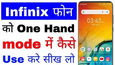 how to set/use one hand mode in infinix phone। infinix mobile ko one hand mode me kaise use kare