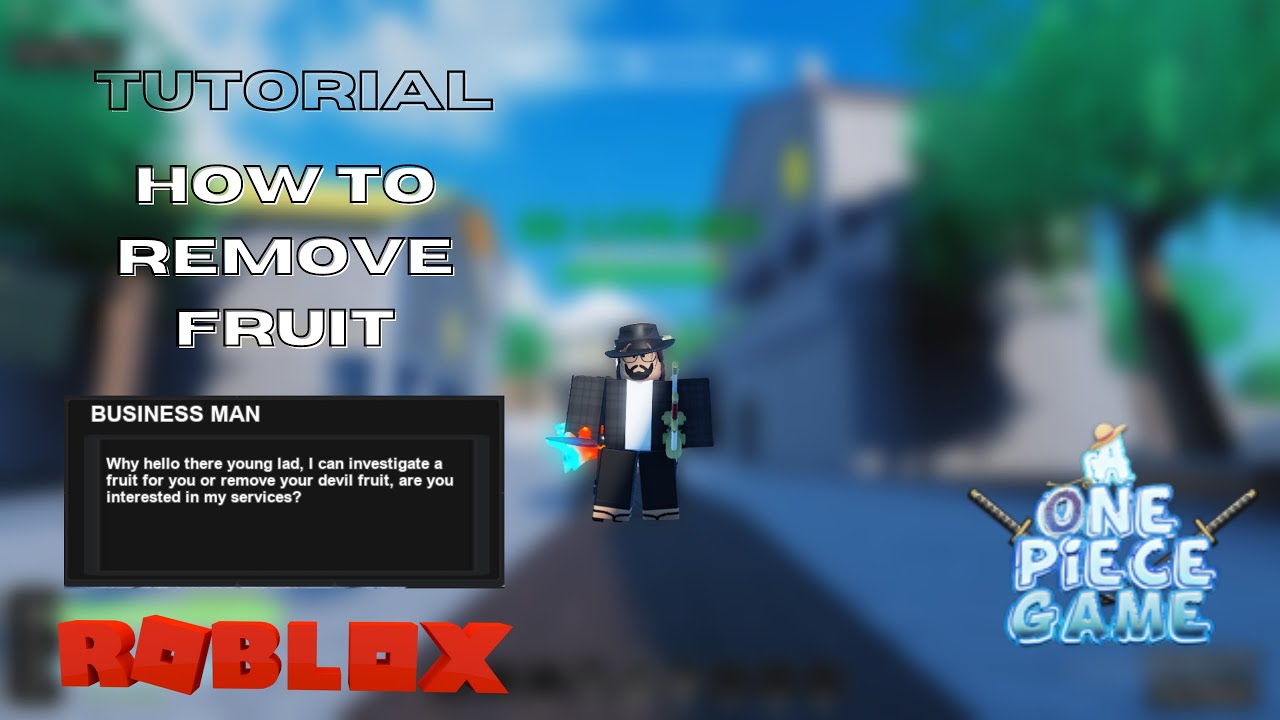 How To Remove Fruit on A One Piece Game ! [ Roblox AOPG ] 