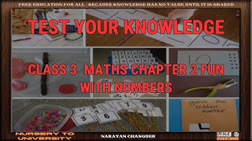 CLASS 3  MATHS CHAPTER 2 FUN WITH NUMBERS