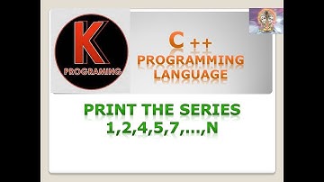 Print the series 1,2,4,5,7,....,n In C++ Programming language