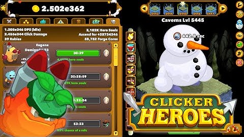 Clicker Heroes - Level 5000+ Deep Run, Max Level Relics, and Insane Mercenary Rewards!