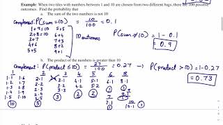 Algebra 2: 10.1 Sample Spaces and Probability