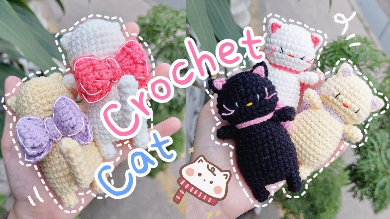 Crochet CAT WEARING A BOW | Crochet CAT | Móc len MÈO ĐEO NƠ | Lem'n Do