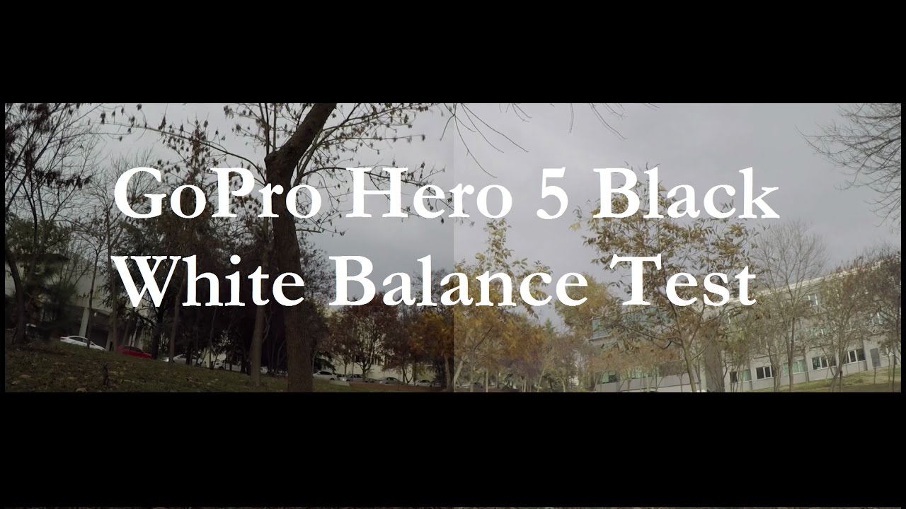 Gopro Hero 5 Black White Balance Test Youtube