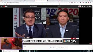 Andrew Yang full Interview with MSNBC | REACTION