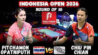🔥 WONDERFULL🔥 (PINK) Pitchamon OPATNIPUTH (THA) vs CHIU Pin-Chian (TPE) | Indonesia Open 2026