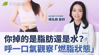 你掉的是脂肪還是水？呼一口氣觀察「燃脂狀態」∣ 楊名錦 醫師【早安健康】