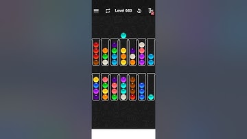 Level 683 of Ball Sort Color water Puzzle
