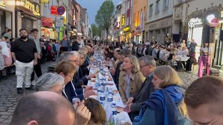 Street iftar in Cologne, Germany