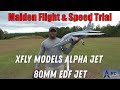 Maiden flight  speed trial xflymodel alpha jet 80mm  edf jet shorts rcplane aeroplane