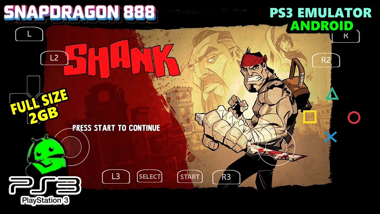 Игра SHANK (PS3) для Android, игровой процесс │aPS3e Emulator Android