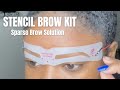 Trying out an Eyebrow Stencil Kit from Amazon Prime
