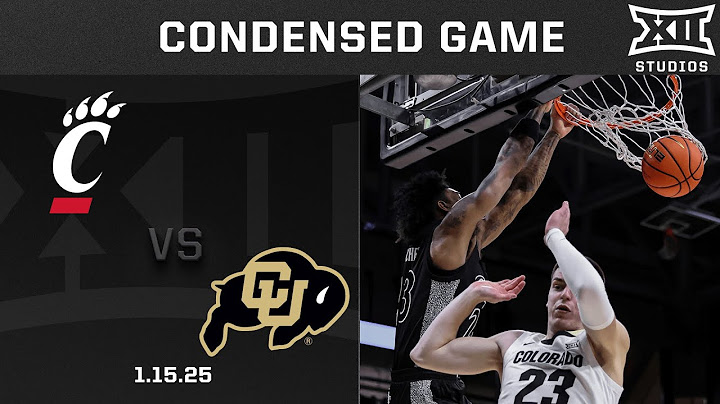 Cincinnati vs. Colorado Condensed Game | 2024-25 Big 12 Men's Basketball