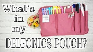 What's In My Delfonics Pouch? || Pink Delfonics Utility Pouch For Creative Journaling