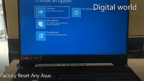 Factory Reset Any Asus Laptop Easy Method - Windows 10/11 | Factory reset any Asus Laptop