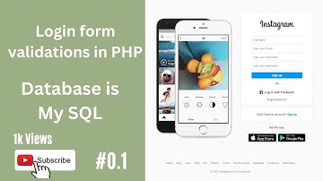 How To Make Social Media Website Using PHP - Signup System With Validation #1 #1m
